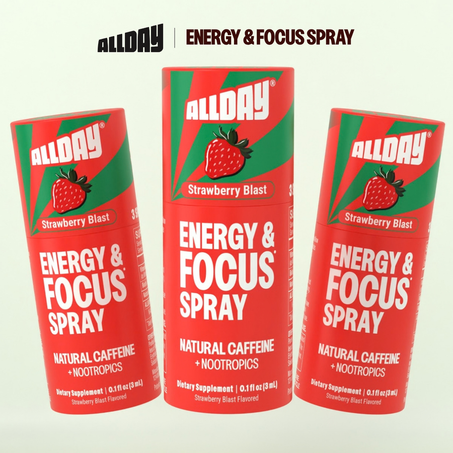 6 Bottles, 36 Servings of Energy & Focus Spray