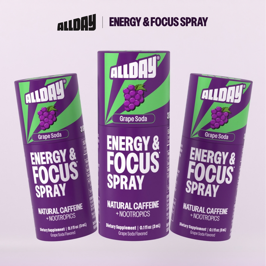6 Bottles, 36 Servings of Energy & Focus Spray