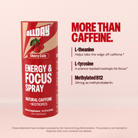 6 Bottles, 36 Servings of Energy & Focus Spray